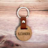 Premium Wooden Keyring - Durable and Customizable Key Holder