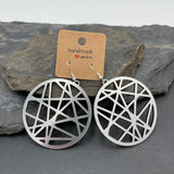 Customizable handmade geometric acrylic earrings - GiftShop.lu