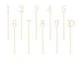 10 Wooden Table Numbers for your Event