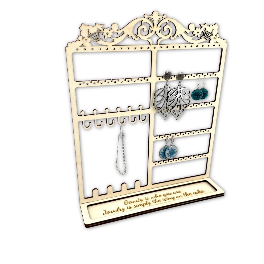 Handcrafted Personalizable Wooden Earring Stand