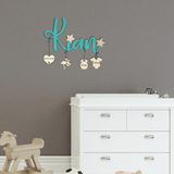 Cherished Name Wall Mobile: Personalized Keepsake with Birthdate Tags - GiftShop.lu