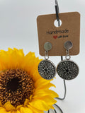 Handmade Mandala Acrylic and Stainless Steel Earrings - GiftShop.lu