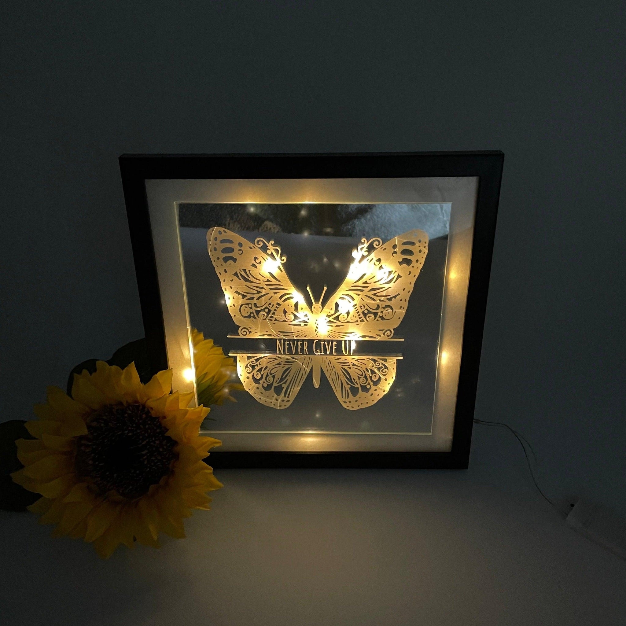 Personalized Framed Mirror with LED Lighting - A Unique Decorative Object for Your Home! - GiftShop.lu
